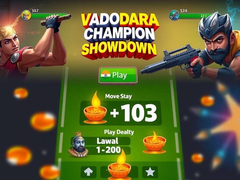 Vadodara Champion Showdown gameplay screenshot showing competitive action